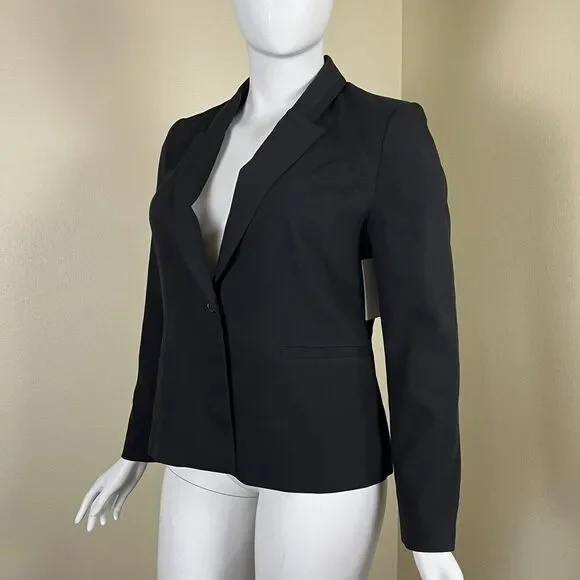 Boston Proper Women's Size 18 Jet Black Beyond Travel Classic Boyfriend Blazer - Picture 9 of 14